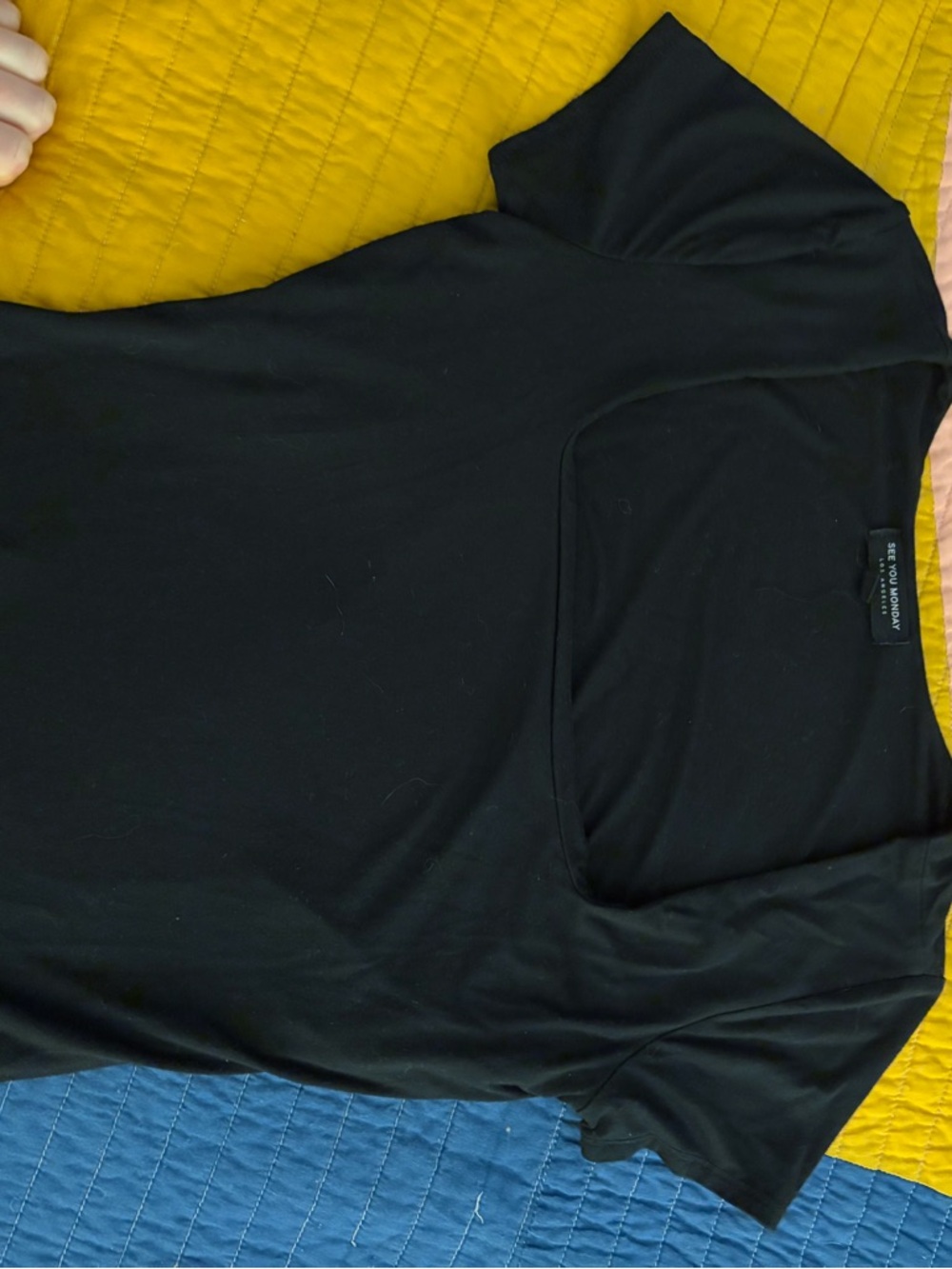 Black Mid calf silhouette dress - Picture 6 of 8